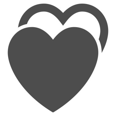 Sevgi kalpleri düz vektör simgesi