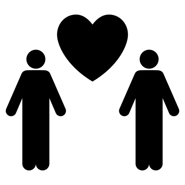 Gay liefhebbers platte Vector Icon — Stockvector