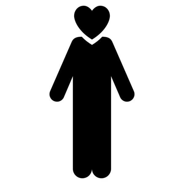 Lover Man platta vektor Icon — Stock vektor