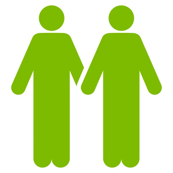 Gay casal plana vetor ícone — Vetor de Stock