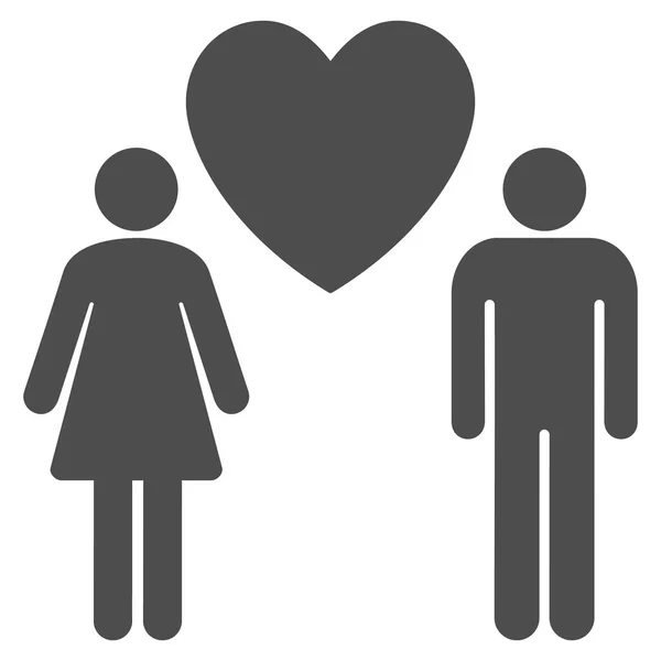 Amor Personas Vector plano Icono — Vector de stock