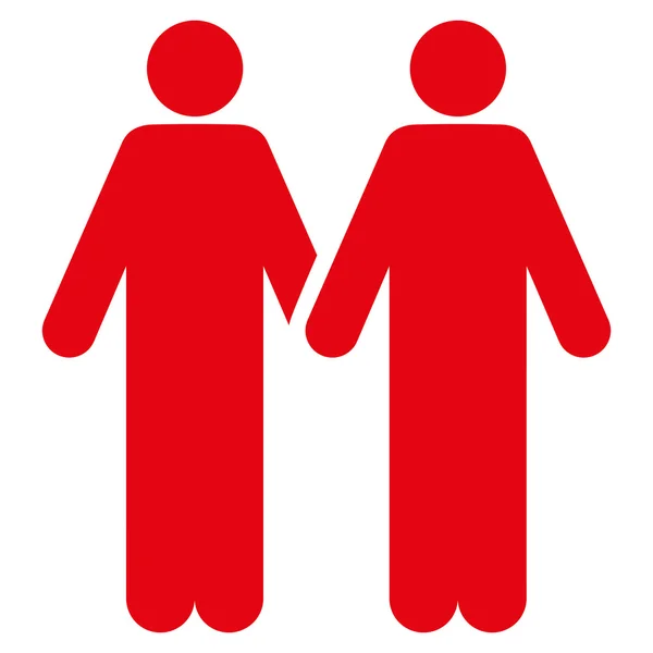 Gay casal plana vetor ícone —  Vetores de Stock