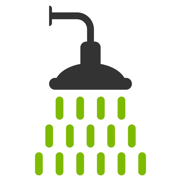淋浴间平面矢量图标 — 图库矢量图片