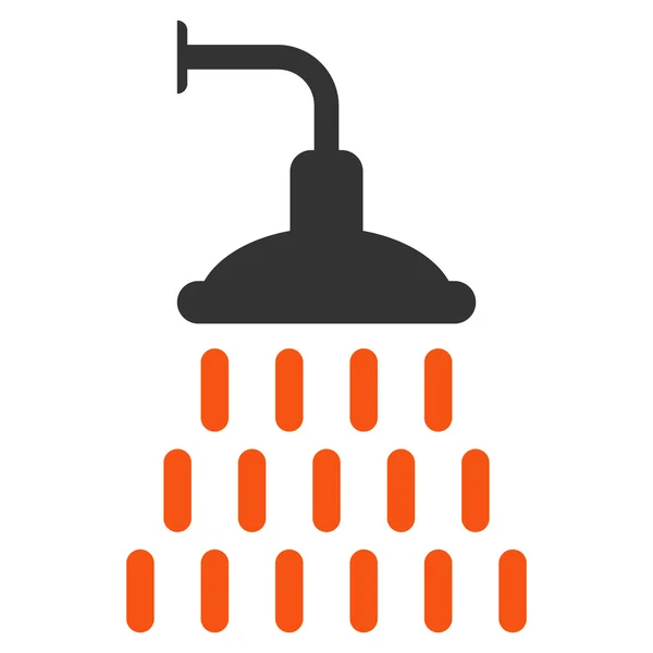淋浴间平面矢量图标 — 图库矢量图片