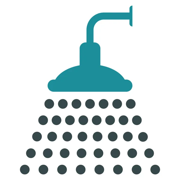 Shower Flat Vector Icon — Stock Vector