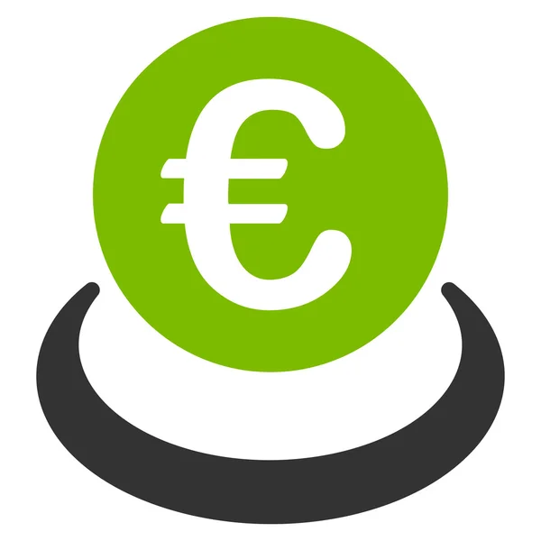 Depósito en euros plano Vector icono — Vector de stock