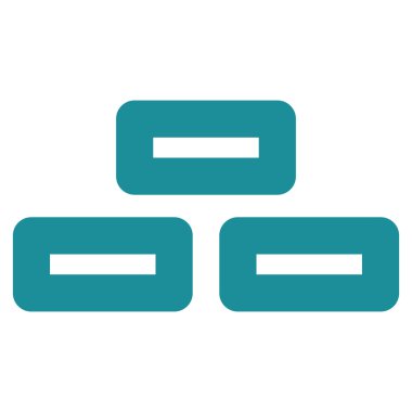 Tuğla kontur glif simgesini