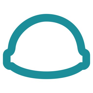 Oluşturucu kask kontur glif simgesini