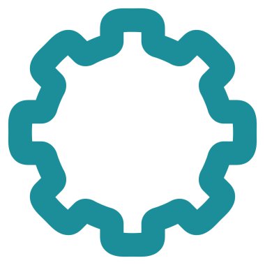 Karikatür kontur glif simgesini