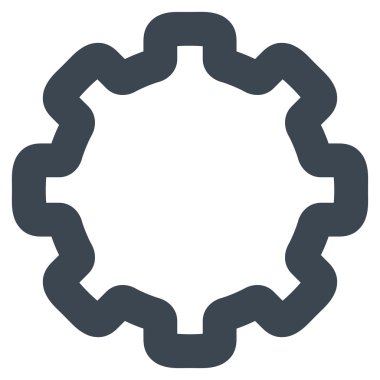 Karikatür kontur glif simgesini