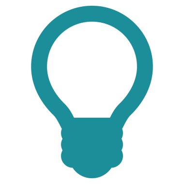 Ampul kontur glif simgesini