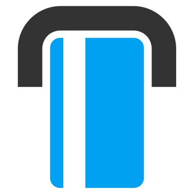 ATM düz glif simgesi