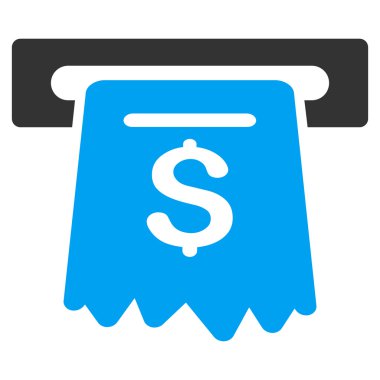 ATM düz glif simgesi