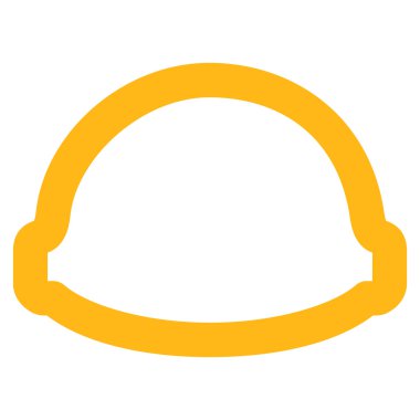 Oluşturucu kask kontur glif simgesini