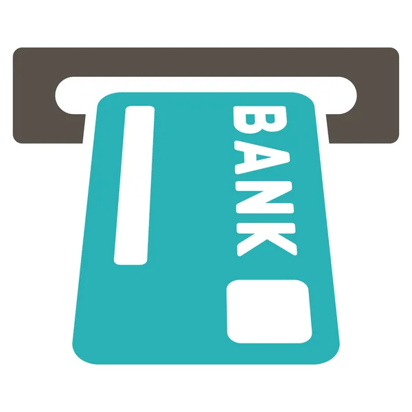 ATM Terminal platte Glyph pictogram — Stockfoto