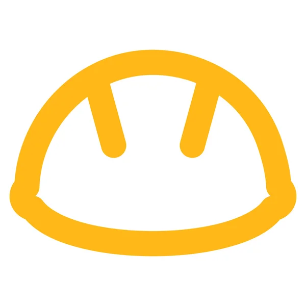 Hełm obrysu glifu ikona — Zdjęcie stockowe