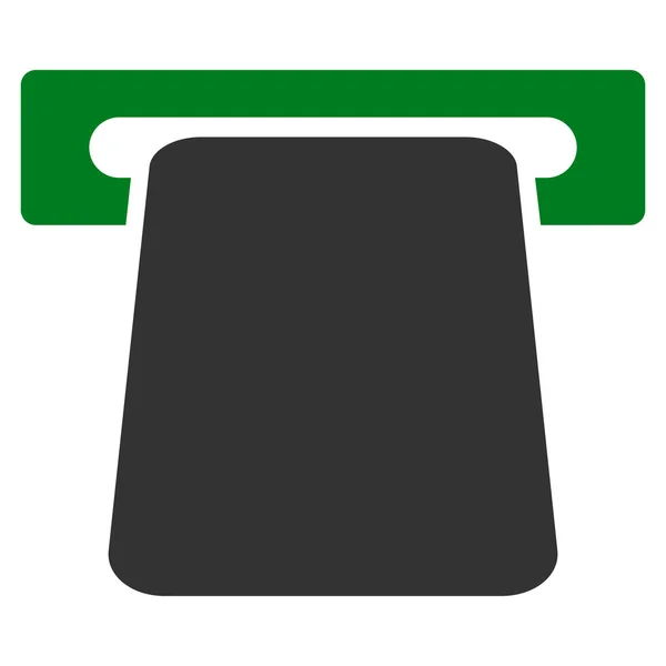 Banco ATM Flat Glyph Icon — Foto de Stock