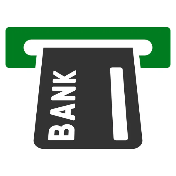 Bank Atm platt Glyph ikonen — Stockfoto