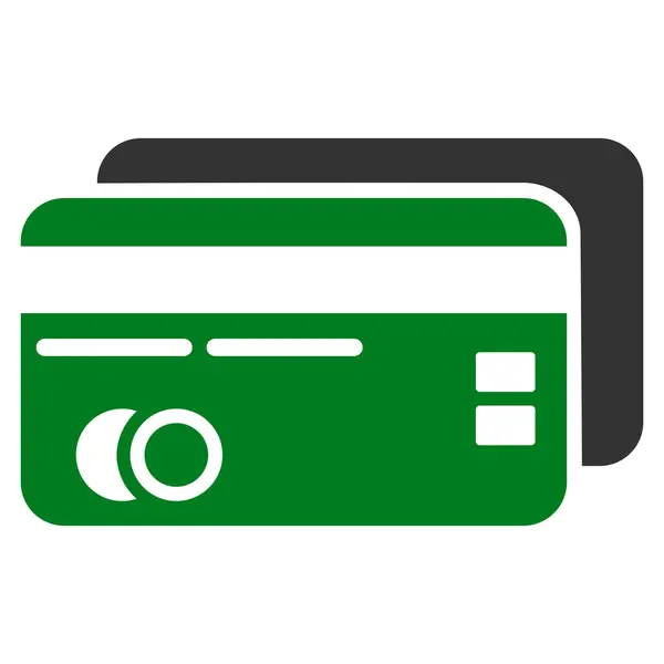 Icona glifo piatto carte bancarie — Foto Stock