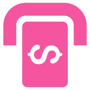 Bankamatiğe Terminal düz vektör simgesi