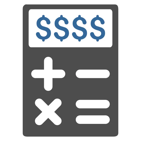 Business Flat Glyph calculatorpictogram — Stockfoto