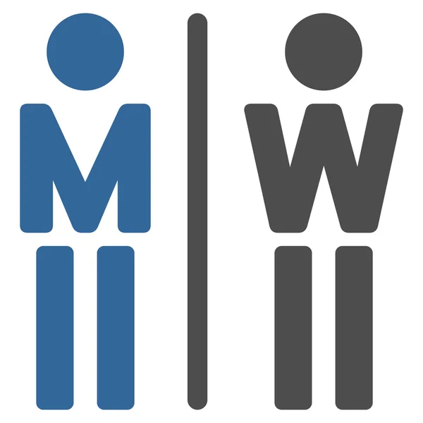 WC Pessoas Flat Glyph Icon — Fotografia de Stock