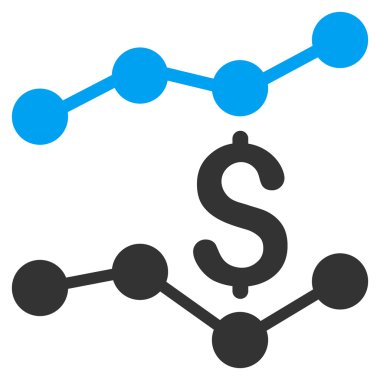 Satış listelerinde düz vektör simgesi