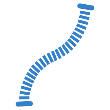 Esnek Boru düz vektör simgesi