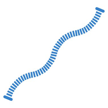 Esnek Boru düz vektör simgesi