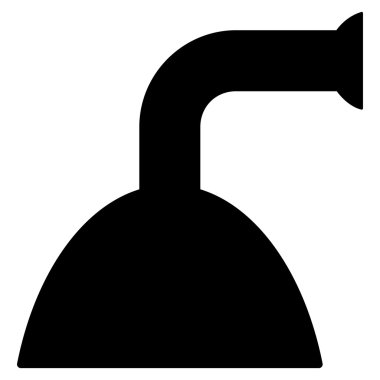 Duş kafa düz vektör simgesi