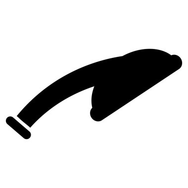 Duş kafa düz vektör simgesi