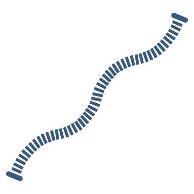 Esnek Boru düz vektör simgesi