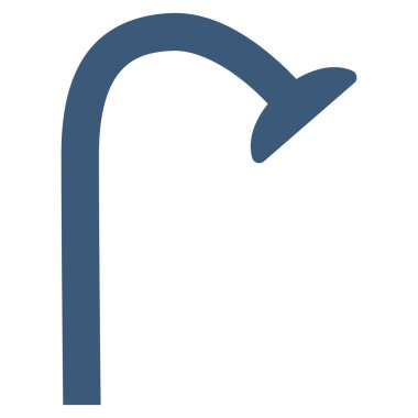 Duş kafa düz vektör simgesi