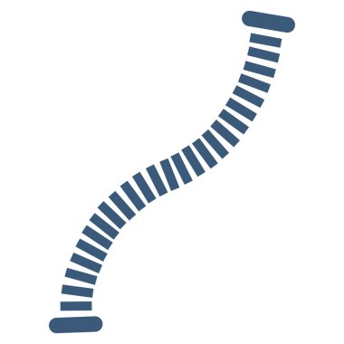 Esnek Boru düz vektör simgesi