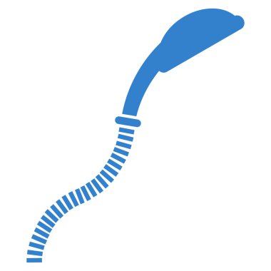 Esnek duş düz vektör simgesi