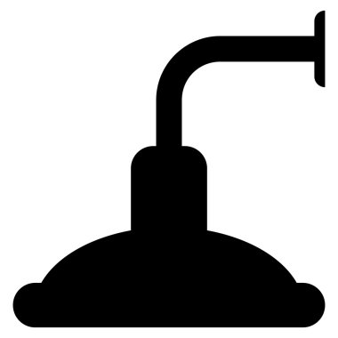 Duş kafa düz vektör simgesi