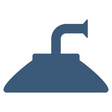 Duş kafa düz vektör simgesi