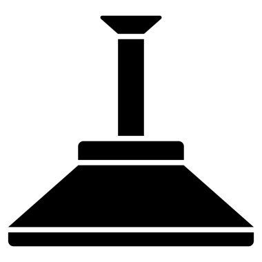 Duş kafa düz vektör simgesi