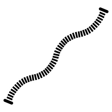 Esnek Boru düz vektör simgesi