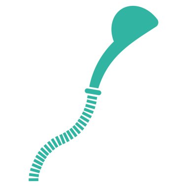 Esnek duş düz vektör simgesi