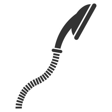 Esnek duş düz vektör simgesi