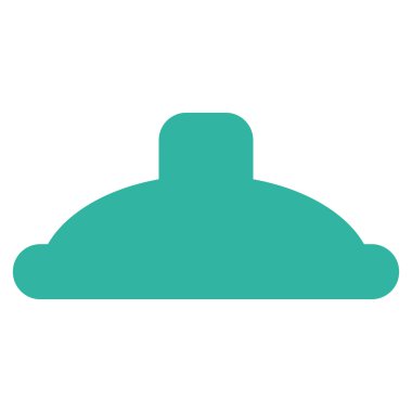 Duş kafa düz vektör simgesi