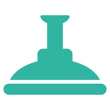 Duş kafa düz vektör simgesi