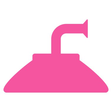 Duş kafa düz vektör simgesi