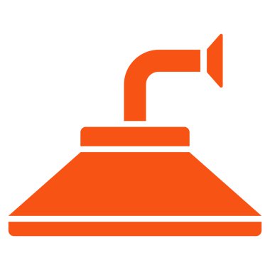 Duş kafa düz vektör simgesi