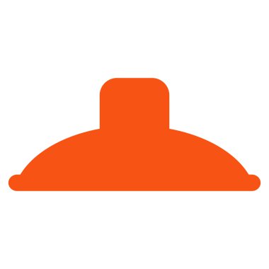 Duş kafa düz vektör simgesi