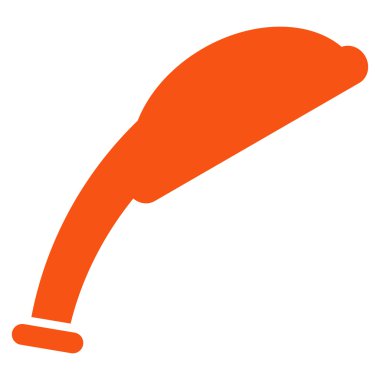 Duş kafa düz vektör simgesi