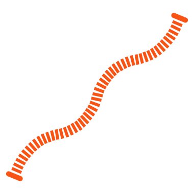 Esnek Boru düz vektör simgesi