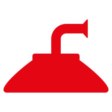 Duş kafa düz vektör simgesi