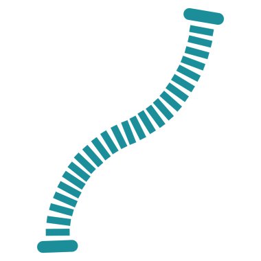 Esnek Boru düz vektör simgesi